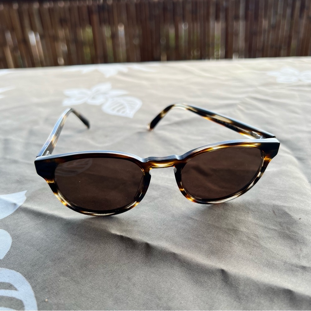Warby Parker Percey Brown Tortoise Round Unisex Sunglasses
